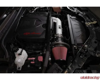 K&N Cold Air Intake System High-Flow Air Filter Aluminum Tube Alfa Romeo Guilia | Stelvio 2021+ - 69-9900TS
