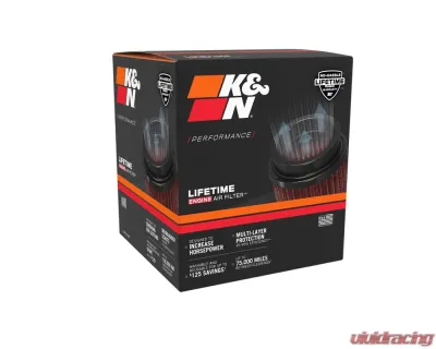 K&N DryFlow Black Universal Air Filter 2.75" Flange, 5.063" Base Diameter, 5" Height - RP-3137HBK