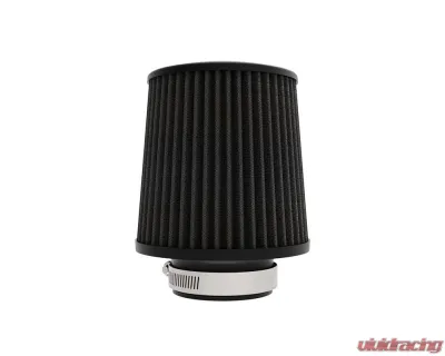 K&N DryFlow Black Universal Air Filter 3" Flange, 6" Base, 5-1/4" Top, 6-1/4" Height - RU-3108HBK