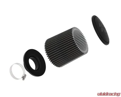 K&N DryFlow Black Universal Air Filter 3" Flange, 6" Base, 9" Height, Washable, Durable - RU-3109HBK