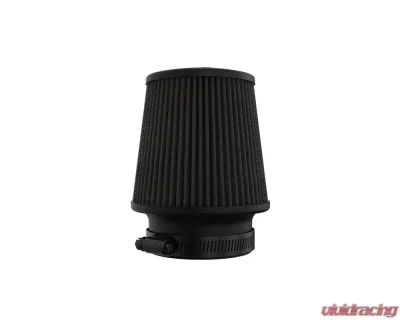K&N DryFlow Black Universal Air Filter 4" Flange, 6" Base, 6" Height, Washable Synthetic - RU-3113HBK