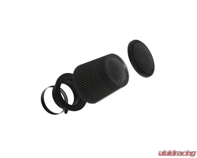 K&N DryFlow Black Universal Air Filter 4" Flange, 6" Base, 6" Height, Washable Synthetic - RU-3113HBK