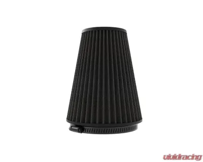 K&N DryFlow Black Universal Air Filter, 6" Flange, 7.5" Base, 4.5" Top, 9" Height - RU-3115HBK