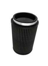 K&N DryFlow Black Universal Air Filter 4" Flange, 5-3/8" Base, 4-1/2" Top, 7" Height                                     - RU-3116HBK - Image 2