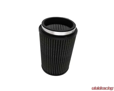 K&N DryFlow Black Universal Air Filter 4" Flange, 5-3/8" Base, 4-1/2" Top, 7" Height - RU-3116HBK