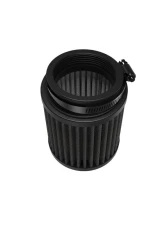K&N DryFlow Black Universal Air Filter 2.5" Flange, 3.5" OD, 4" Height, Washable                                     - RU-3125HBK - Image 2