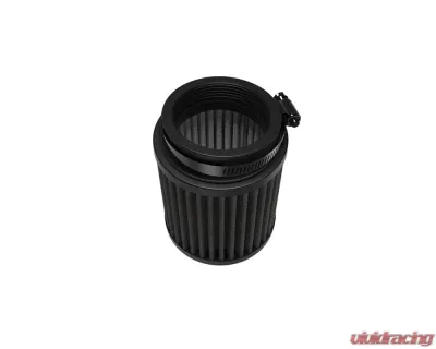 K&N DryFlow Black Universal Air Filter 2.5" Flange, 3.5" OD, 4" Height, Washable - RU-3125HBK
