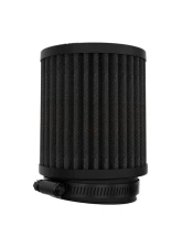 K&N DryFlow Black Universal Air Filter 2.5" Flange, 3.5" OD, 4" Height, Washable                                     - RU-3125HBK - Image 3