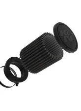 K&N DryFlow Black Universal Air Filter 2.5" Flange, 3.5" OD, 4" Height, Washable                                     - RU-3125HBK - Image 4