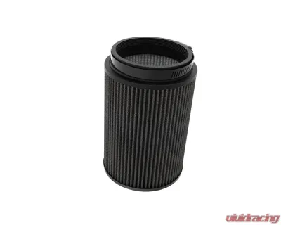 K&N DryFlow Black Universal Air Filter 5" Flange, 6.5" OD, 9" Height, Washable Synthetic Media - RU-3127HBK