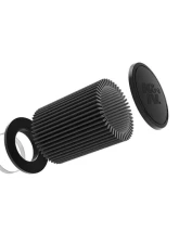 K&N DryFlow Black Universal Air Filter 3" Flange, 5" OD, 6.5" Height, Washable Synthetic Media                                     - RU-3128HBK - Image 4