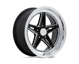 American Racing Vintage VN514 Groove  18x10 5x4.5 12mm Gloss Black w/Diamond Cut Lip Wheel