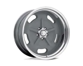 American Racing VN470 Salt Flat Wheel 17x7 5x120.65 6mm Mag Gray Center Polished Barrel