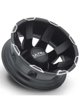 Ultra Motorsports 025 Phantom Dually Wheel 16x6 8x6.5 -140mm Satin Black w/Diamond Cut Accents and Satin Clear Coat                                     - 025-6681RSB - Image 2