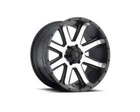 Ultra Motorsports 195 Crusher Wheel 16x8 6x4.5 15mm Satin Black w/Diamond Cut Face and Satin Clear Coat