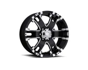 Ultra Motorsports 201-202 Baron Wheel 17x9 6x135 25mm Gloss Black w/Diamond Cut Accents and Clear Coat