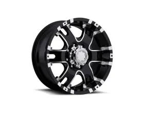 Ultra Motorsports 201-202 Baron Wheel 17x9 8x170 12mm Gloss Black w/Diamond Cut Accents and Clear Coat