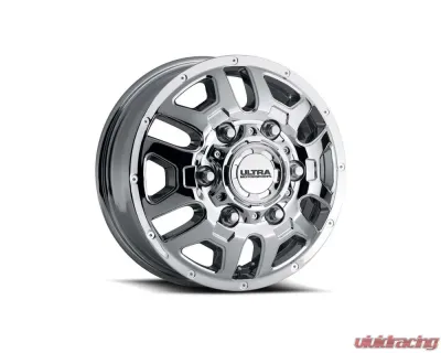 Ultra Motorsports 003 Hunter Van Dually Wheel 16x6 6x180 110mm Chrome - 003-6668FC