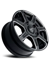 Ultra Motorsports 450 Toil Wheel 16x8 6x205 55mm Gloss Black w/Milled Accents and Clear Coat                                     - 450-6870BM+55 - Image 2