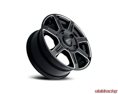 Ultra Motorsports 450 Toil Wheel 16x8 6x205 55mm Gloss Black w/Milled Accents and Clear Coat - 450-6870BM+55