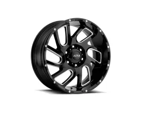 Ultra Motorsports 221 Carnage Wheel 17x9 6x5.5 18mm Gloss Black w/Milled Accents and Clear Coat