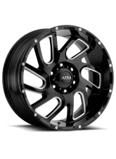 Ultra Motorsports 221 Carnage Wheel 20x9 5x5.5 18mm Gloss Black w/Milled Accents and Clear Coat                                     - 221-2985BM+18 - Image 2