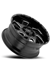 Ultra Motorsports 221 Carnage Wheel 20x9 5x5.5 18mm Gloss Black w/Milled Accents and Clear Coat                                     - 221-2985BM+18 - Image 2
