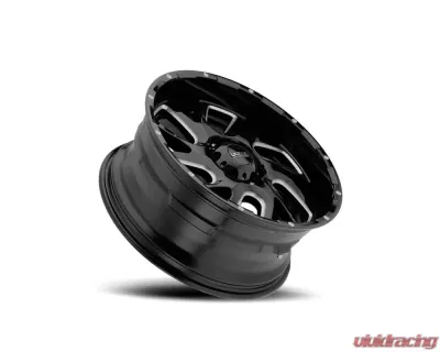 Ultra Motorsports 221 Carnage Wheel 20x9 5x5.5 18mm Gloss Black w/Milled Accents and Clear Coat - 221-2985BM+18