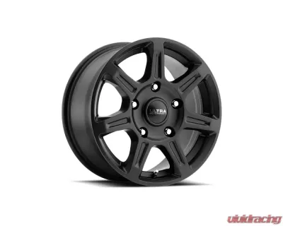Ultra Motorsports 450 Toil Wheel 16x6.5 5x130 45mm Satin Black w/Satin Clear Coat - 450-6630SB+45