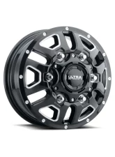 Ultra Motorsports 003 Hunter Van Dually Wheel 16x6 6x205 110mm Gloss Black w/Milled Accents and Clear Coat                                     - 003-6670FBM - Image 2