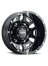 Ultra Motorsports 003 Hunter Van Dually Wheel 16x6 6x205 -130mm Gloss Black w/Milled Accents and Clear Coat                                     - 003-6670RBM - Image 2