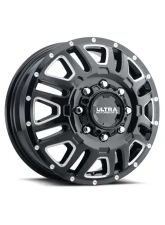 Ultra Motorsports 003 Hunter Truck Dually Wheel 17x6.5 8x6.5 129mm Gloss Black w/Milled Accents and Clear-Coat                                     - 003-7681FBM - Image 2