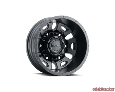 Ultra Motorsports 003 Hunter Van Dually Wheel 16x6 6x180 -130mm Satin Black w/Satin Clear Coat - 003-6668RSB