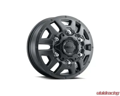 Ultra Motorsports 003 Hunter Van Dually Wheel 16x6 6x180 110mm Satin Black w/Satin Clear Coat - 003-6668FSB