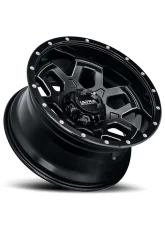 Ultra Motorsports 217 Warlock Wheel 20x10 8x6.5 -25mm Gloss Black w/Milled Accents and Clear Coat                                     - 217-2181BM25 - Image 2