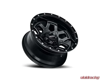 Ultra Motorsports 217 Warlock Wheel 20x10 8x6.5 -25mm Gloss Black w/Milled Accents and Clear Coat - 217-2181BM25