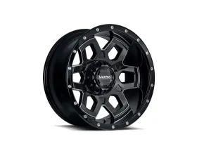 Ultra Motorsports 217 Warlock Wheel 17x9 5x5 1mm Gloss Black w/Milled Accents and Clear Coat