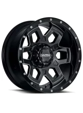 Ultra Motorsports 217 Warlock Wheel 20x10 8x6.5 -25mm Gloss Black w/Milled Accents and Clear Coat                                     - 217-2181BM25 - Image 2