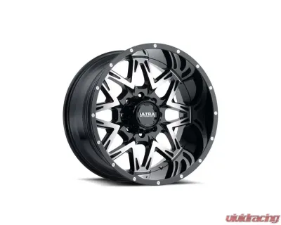 Ultra Motorsports 254 Carnivore Wheel 20x9 6x5.5 1mm Gloss Black w/Diamond Cut Face and Clear-Coat - 254-2935U+01