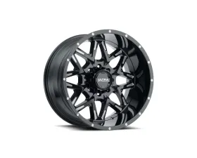 Ultra Motorsports 254 Carnivore Wheel 22x12 6x5.5 -44mm Gloss Black w/Milled Accents and Clear-Coat