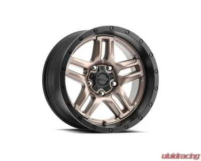 Ultra Motorsports 258 Prowler Jeep Wheel 17x9 5x127 | 5x5 -12mm Dark Satin Bronze w/Satin Black Lip and Satin Clear-Coat - 258-7973BZ12