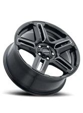 Ultra Motorsports 258 Prowler CUV Wheel 17x8 5x127 | 5x5 30mm Gloss Black w/Milled Accents and Clear Coat                                     - 258-7874BM+30 - Image 2