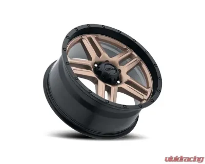 Ultra Motorsports 258 Prowler Truck Wheel 17x9 6x5.5 12mm Dark Satin Bronze w/Satin Black Lip and Satin Clear-Coat - 258-7983BZ+12