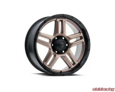 Ultra Motorsports 258 Prowler Truck Wheel 17x9 6x5.5 12mm Dark Satin Bronze w/Satin Black Lip and Satin Clear-Coat - 258-7983BZ+12