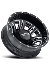 Ultra Motorsports 049 Predator Dually Wheel 17x6.5 8x6.5 -140mm Gloss Black w/Milled Accents and Clear Coat                                     - 049-7681RBM - Image 2