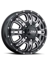 Ultra Motorsports 049 Predator Dually Wheel 17x6.5 8x200 129mm Gloss Black w/Milled Accents and Clear Coat                                     - 049-7692FBM - Image 2