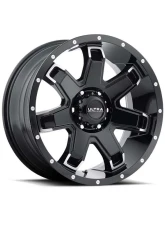 Ultra Motorsports 209 Bent 7 Wheel 17x9 6x5.5 12mm Gloss Black w/Diamond Cut Accents and Clear Coat                                     - 209-7983BK+12 - Image 2