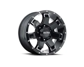 Ultra Motorsports 209 Bent 7 Wheel 17x9 8x6.5 1mm Gloss Black w/Diamond Cut Accents and Clear Coat
