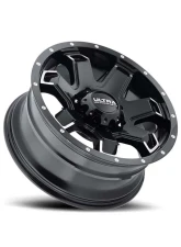 Ultra Motorsports 209 Bent 7 Wheel 17x9 8x6.5 1mm Gloss Black w/Diamond Cut Accents and Clear Coat                                     - 209-7981BK+01 - Image 2