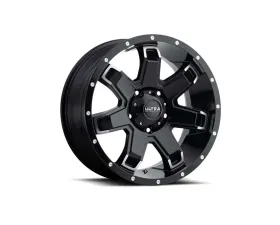 Ultra Motorsports 209 Bent 7 Wheel 17x9 5x127 | 5x5 1mm Gloss Black w/Diamond Cut Accents and Clear Coat